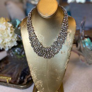 BAUBLEBAR kew crystal pearl gold collar necklace
